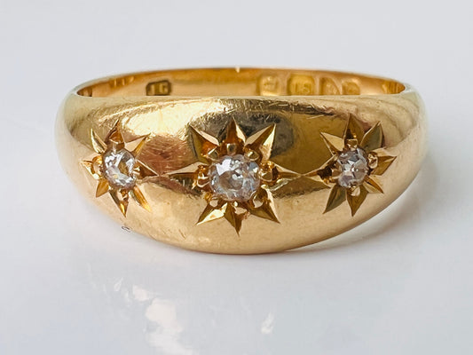 Antique 18ct Gold Diamond Ring