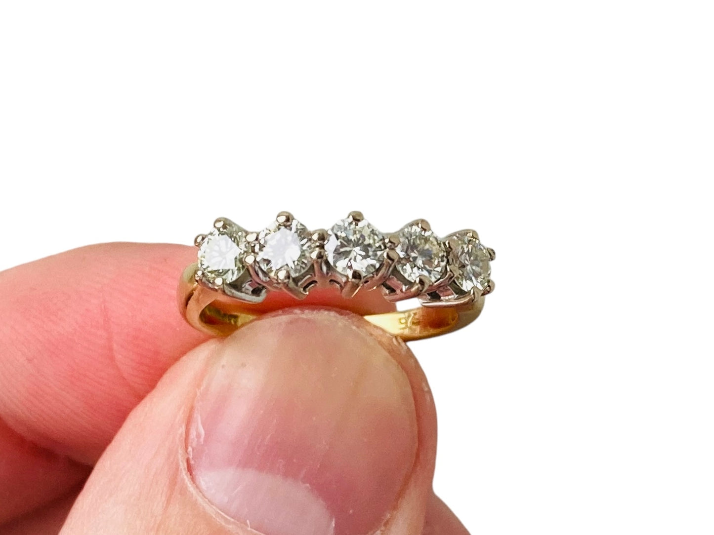 18ct Gold Five-Stone 0.75ct Diamond Ring