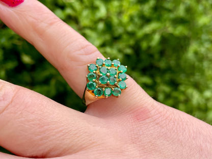 9ct Gold Emerald Ring