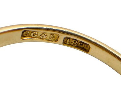 Antique 18ct Gold Diamond Daisy Ring