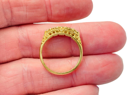 Vintage 18ct Gold Five-Stone Diamond Ring