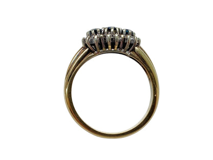 9ct Gold Sapphire & Diamond Ring