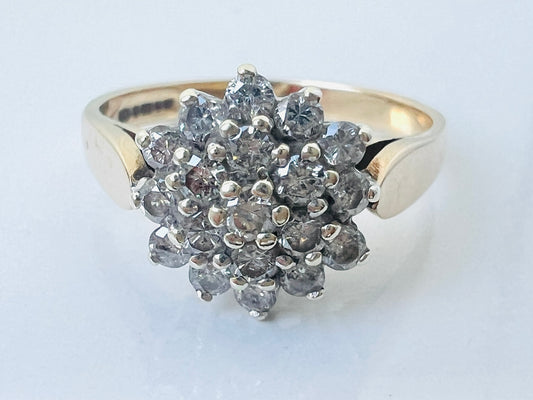 Vintage 9ct Gold Diamond Ring