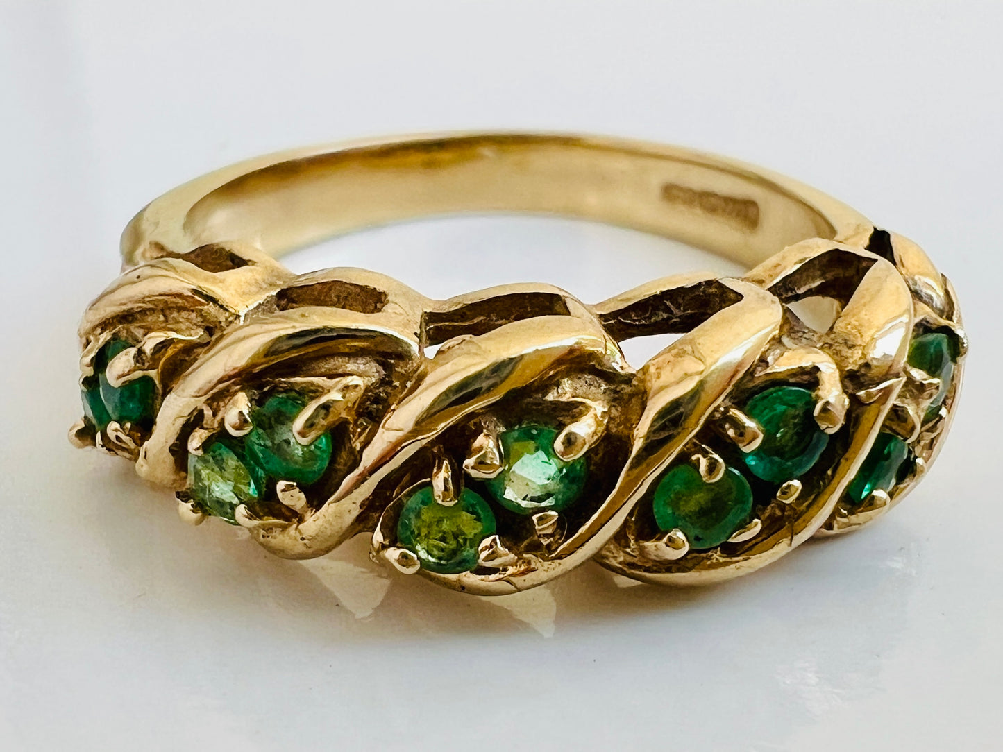 9ct Gold Emerald Ring