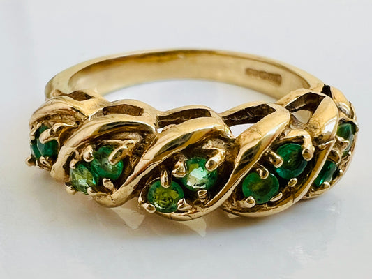 9ct Gold Emerald Ring