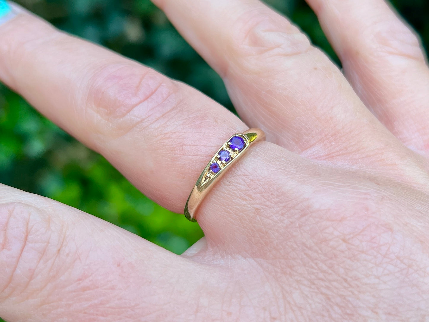 9ct Gold Amethyst Ring
