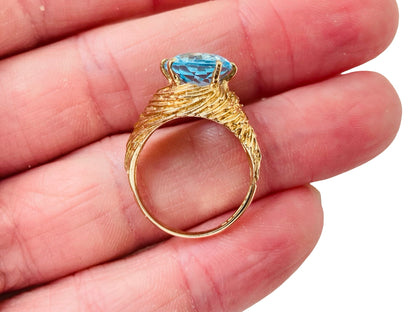 Vintage 9ct Gold Topaz Ring