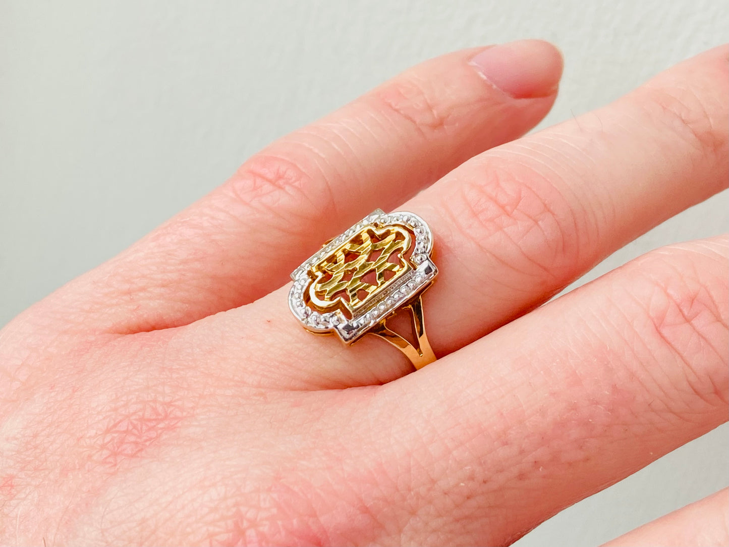 9ct Gold Filigree Ring