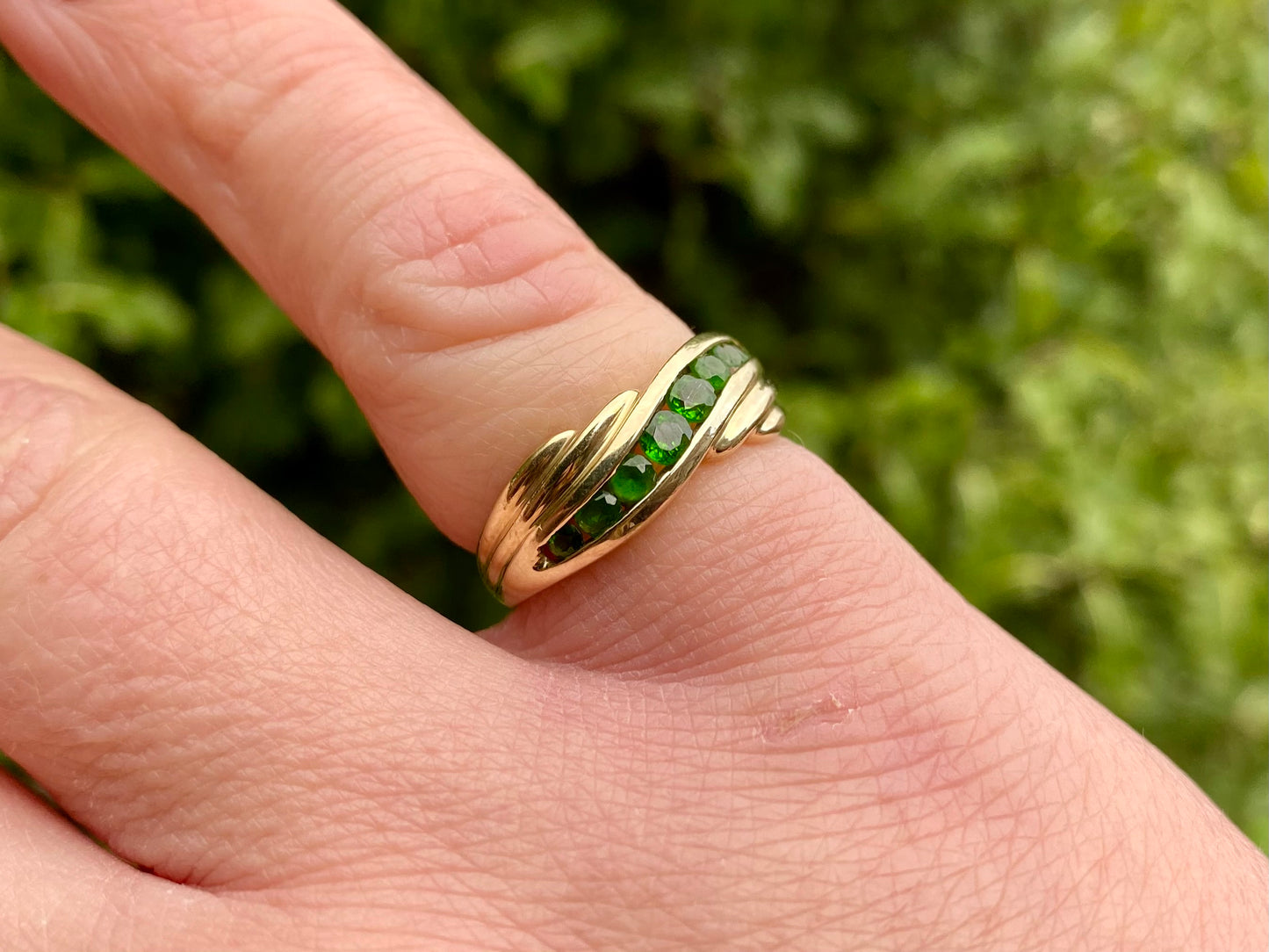 9ct Gold Diopside Ring