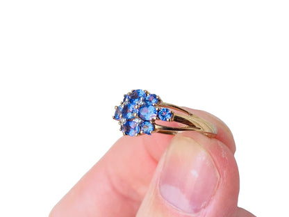 9ct Gold Tanzanite & Diamond Ring