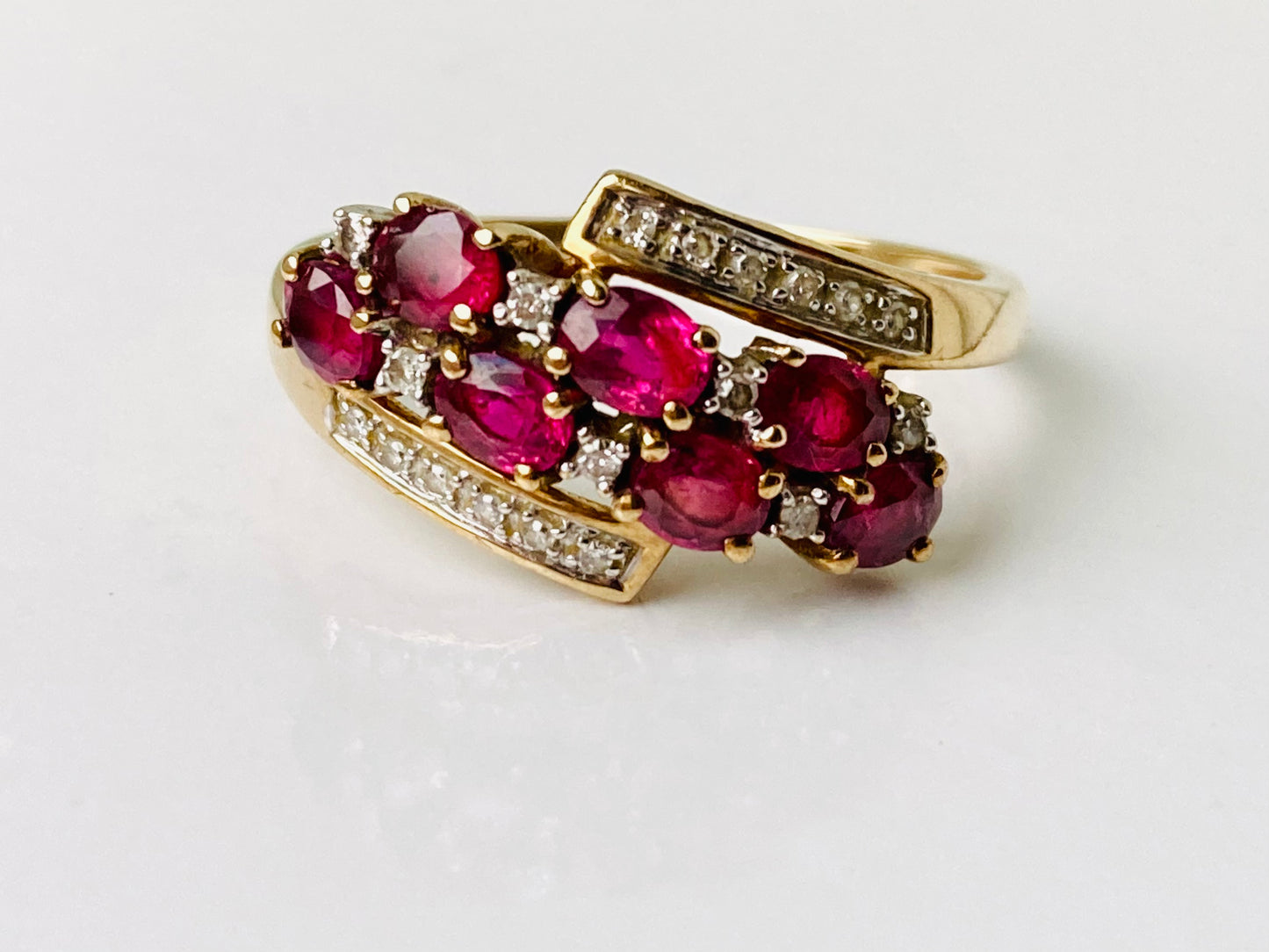 9ct Gold Ruby & Diamond Ring