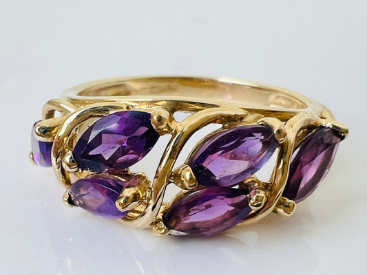 9ct Gold Amethyst Ring