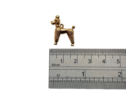 Vintage 9ct Gold Poodle Pendant or Charm