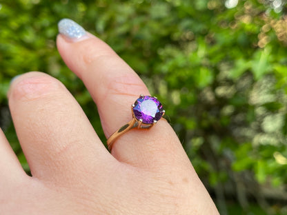 9ct Gold Amethyst Ring