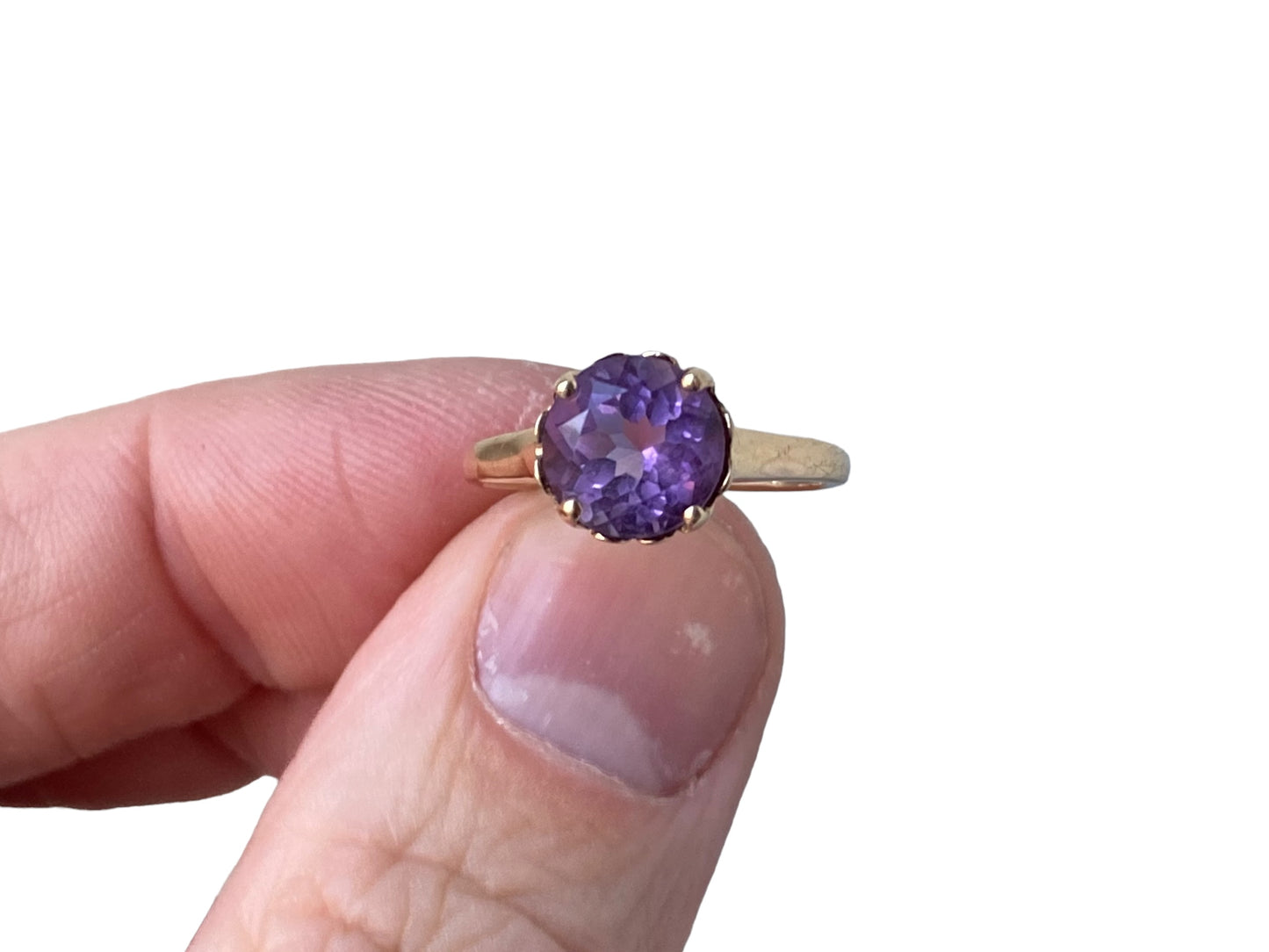 9ct Gold Amethyst Ring