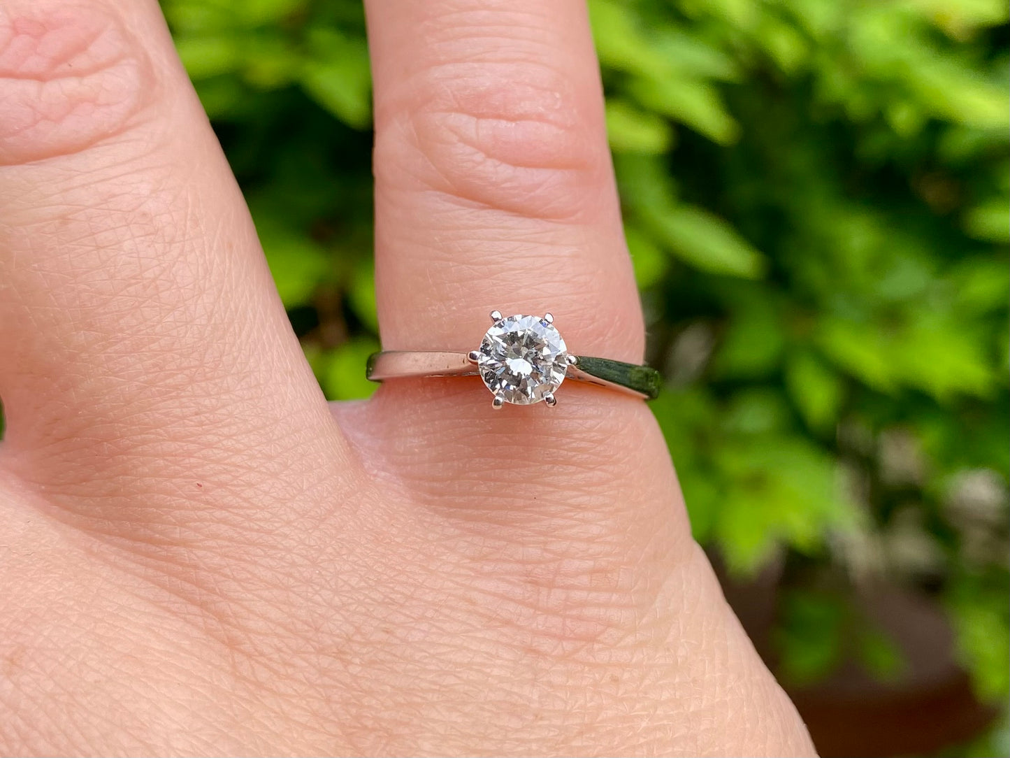 Vintage 18ct Gold 0.65ct Solitaire Diamond Ring