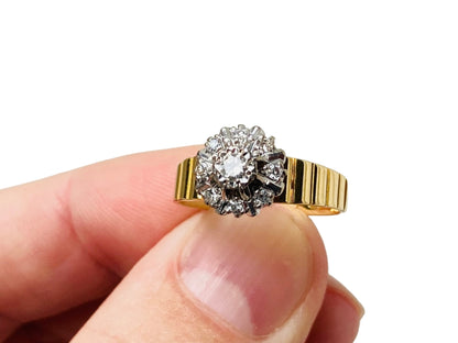 Vintage 18ct Gold Diamond Ring