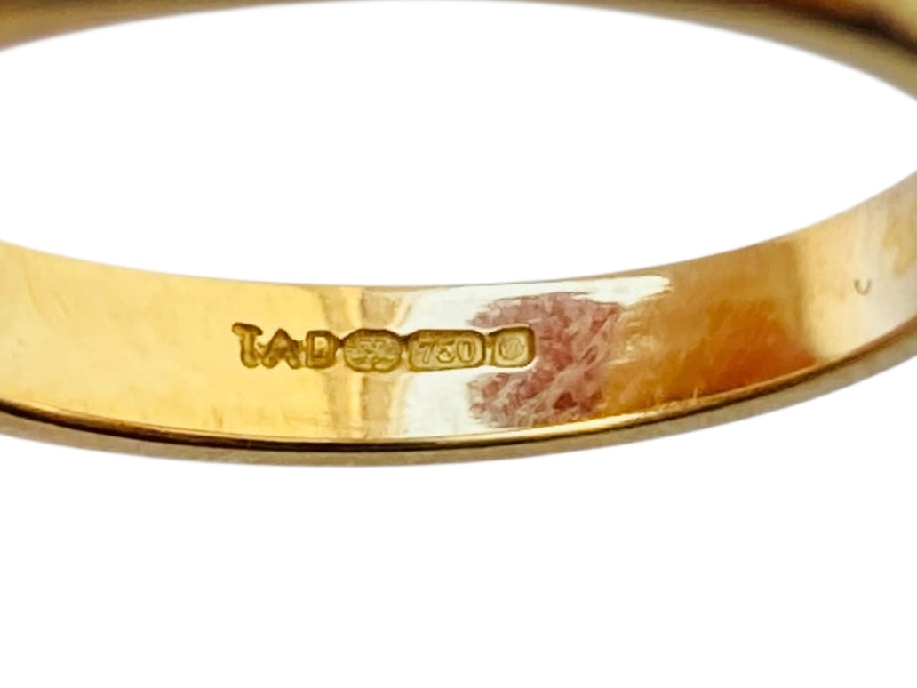 18ct Gold Ruby & Diamond Ring