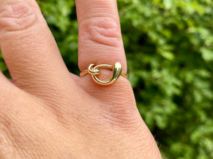 Vintage 9ct Gold Loop Ring