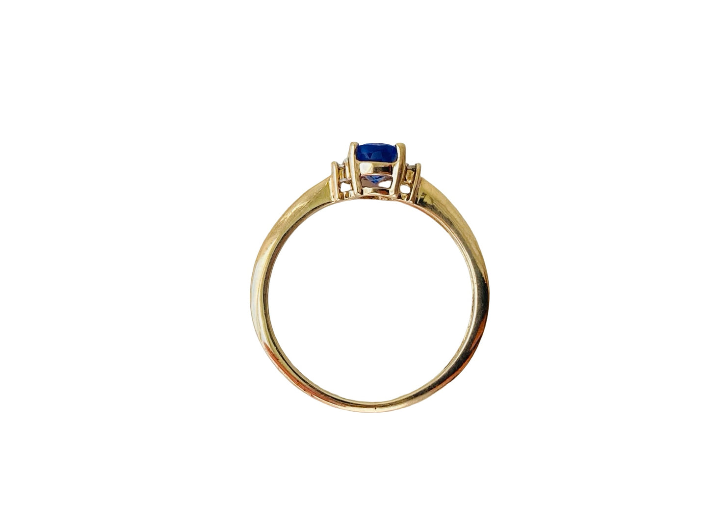 9ct Gold Tanzanite & Diamond Ring