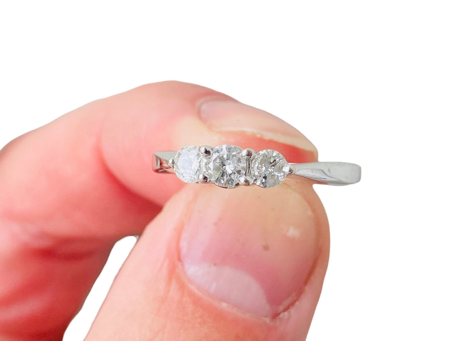 9ct Gold 0.50ct Diamond Trilogy Ring