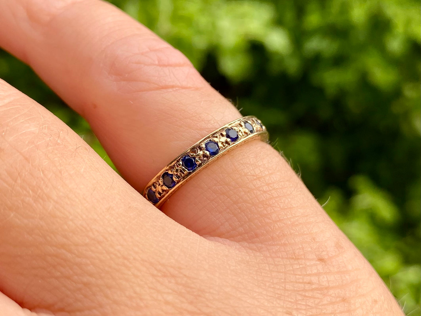 Vintage 9ct Gold Sapphire Ring