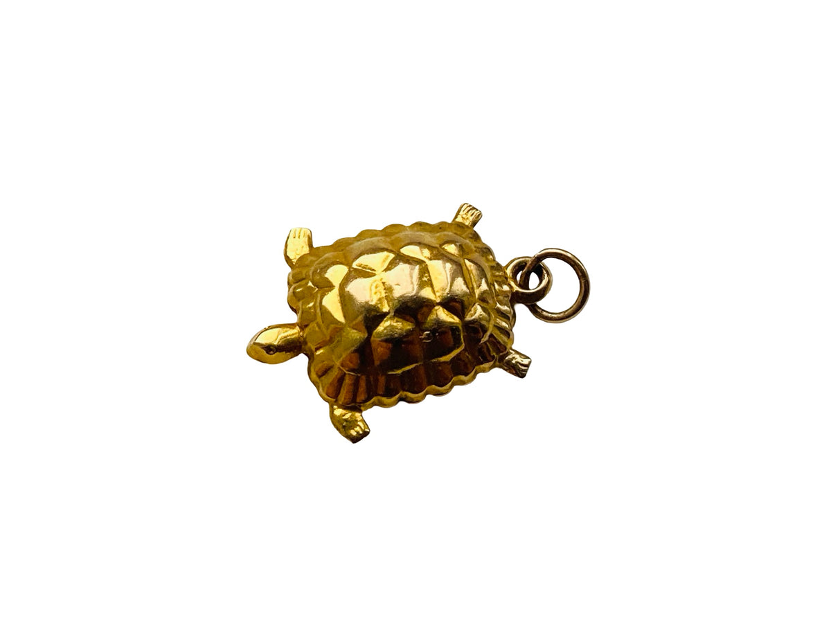 Vintage 9ct Gold Turtle Pendant