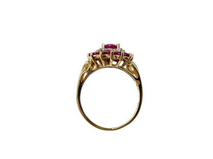 9ct Gold Ruby & Diamond Ring