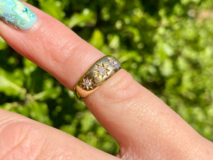 Antique 18ct Gold Three-Stone Diamond Ring