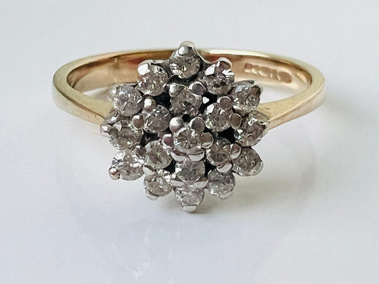 Vinatge 9ct Gold Diamond Ring