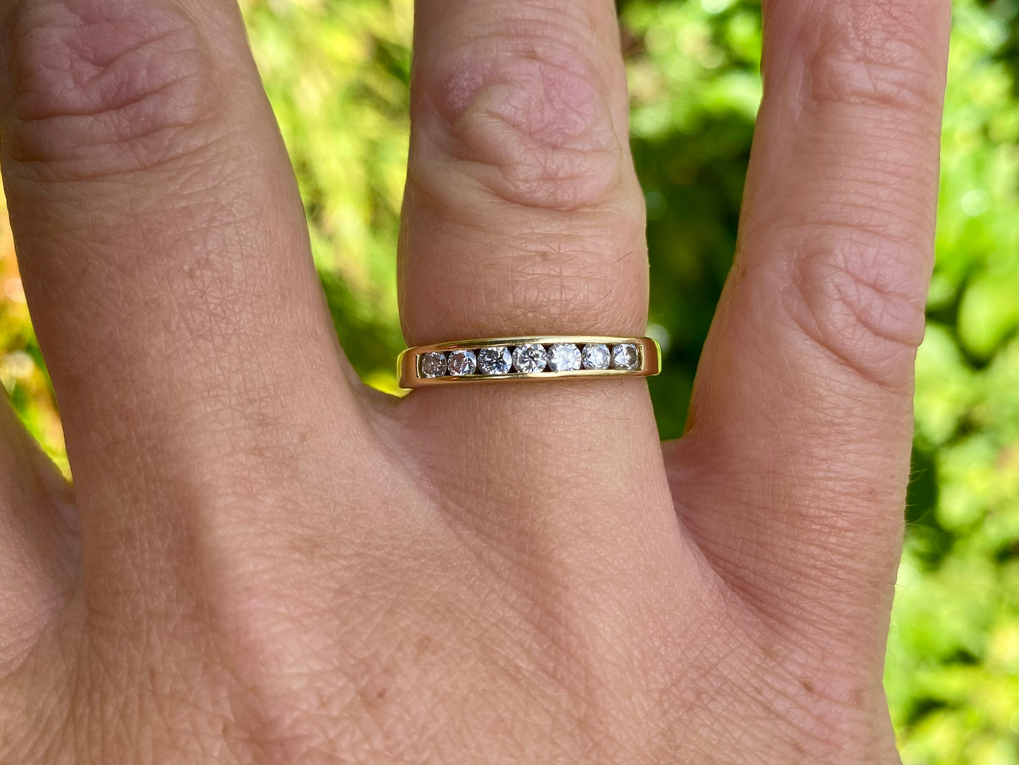 18ct Gold Seven-Stone Diamond Ring