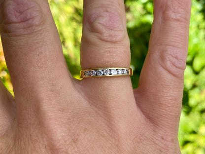 18ct Gold Seven-Stone Diamond Ring