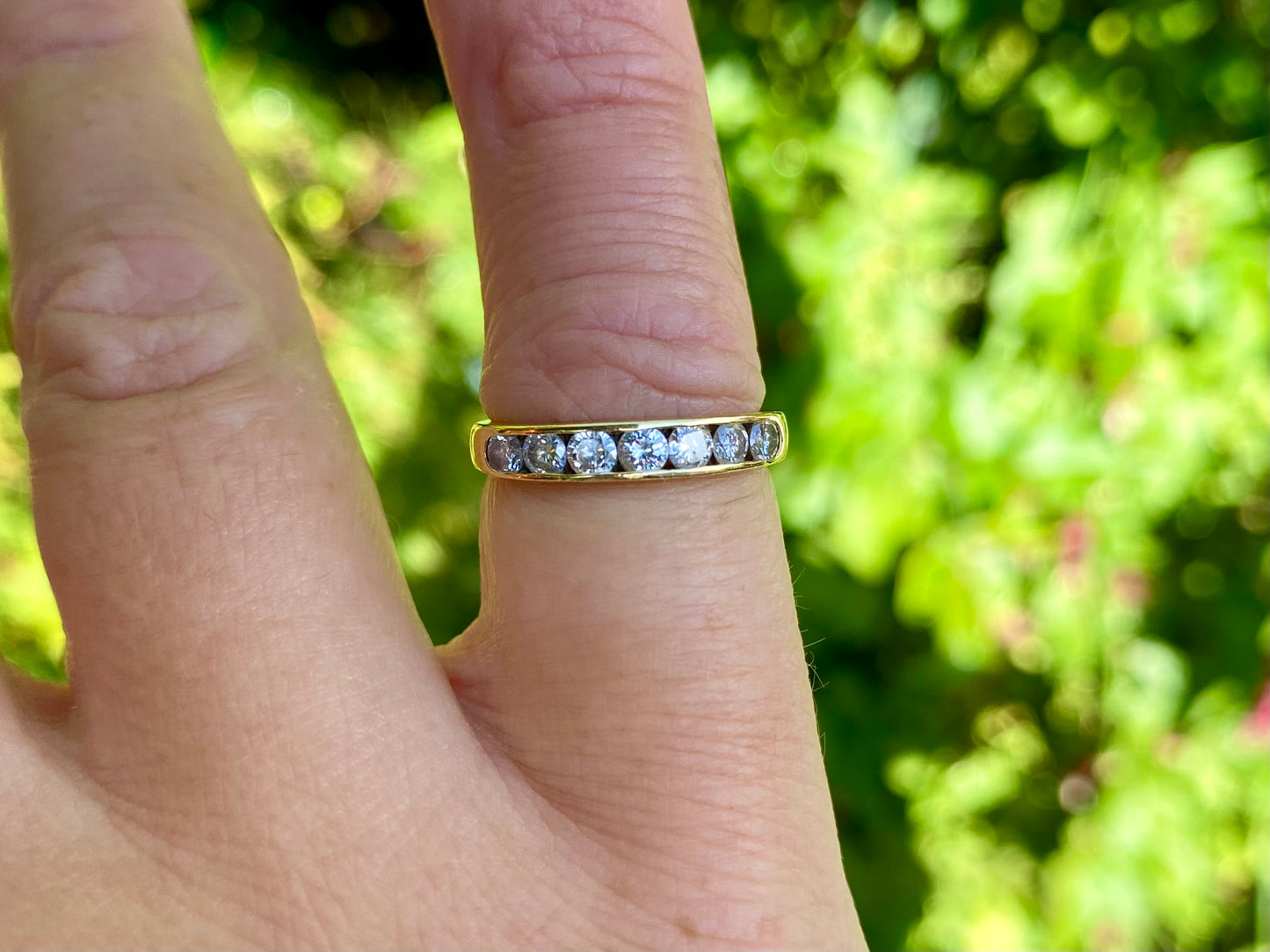 18ct Gold Seven-Stone Diamond Ring