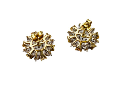 9ct Gold Diamond Earrings