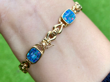 9ct Gold Opal Bracelet
