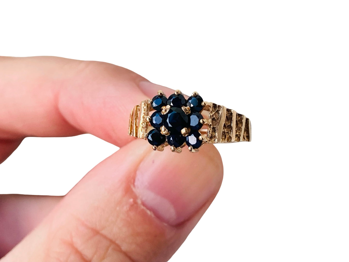 Vintage 9ct Gold Sapphire Ring