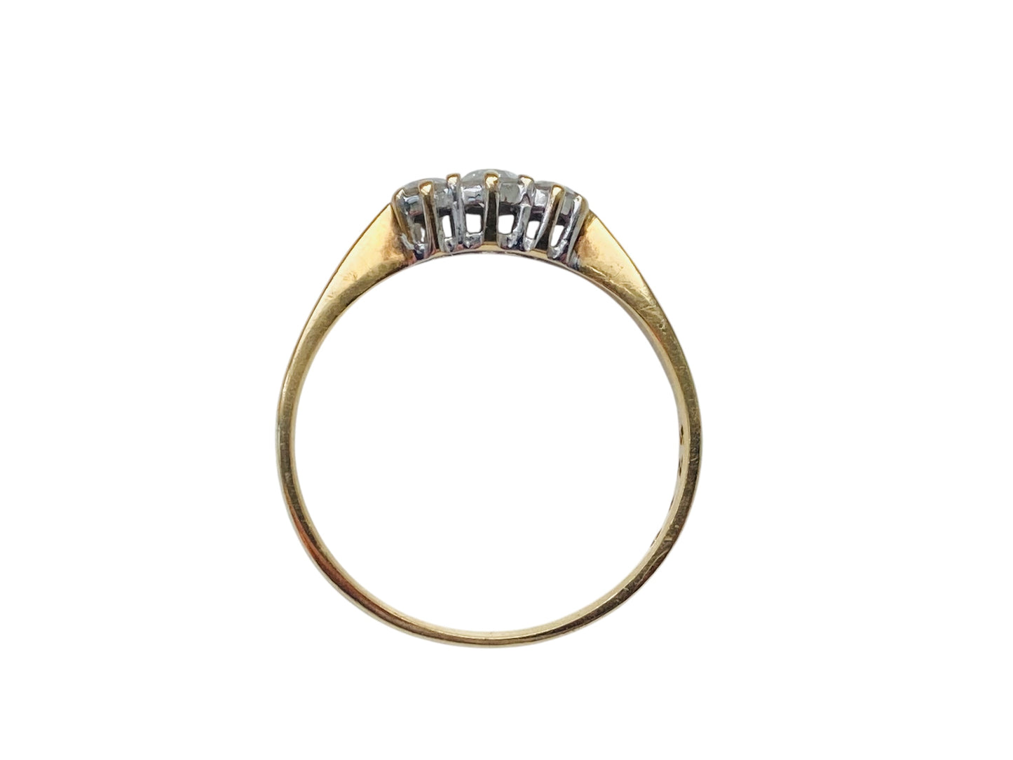 9ct Gold Diamond Trilogy Ring