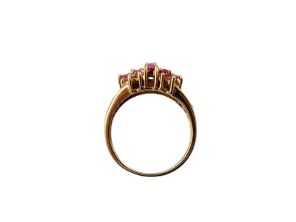 9ct Gold Pink Sapphire & Pink Tourmaline Ring