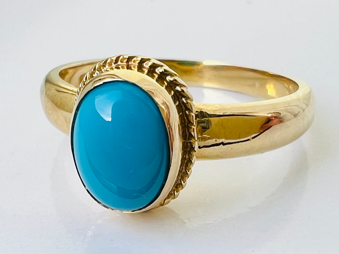 9ct Gold Turquoise Ring