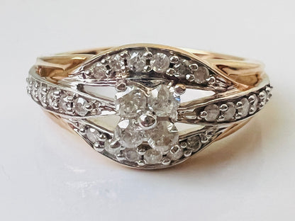 9ct Gold Diamond Ring