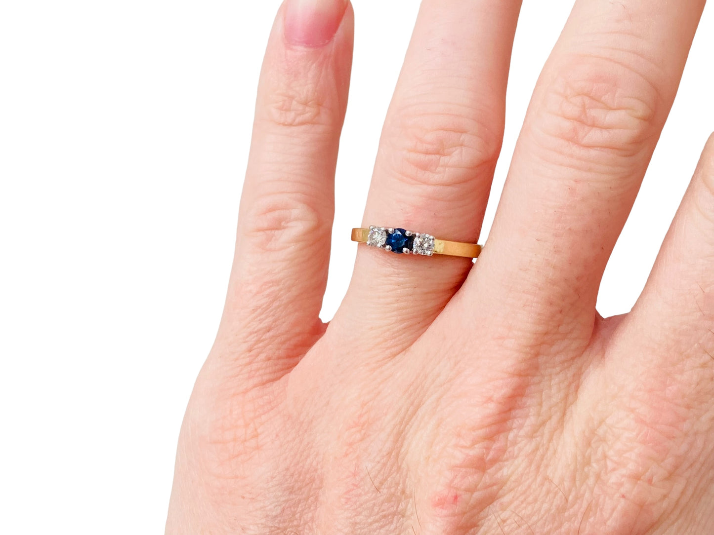 18ct Gold Sapphire & Diamond Ring