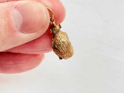 Vintage 9ct Gold Monkey Pendant