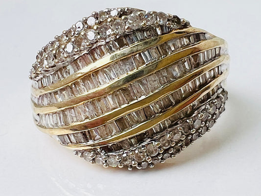 9ct Gold Diamond Ring