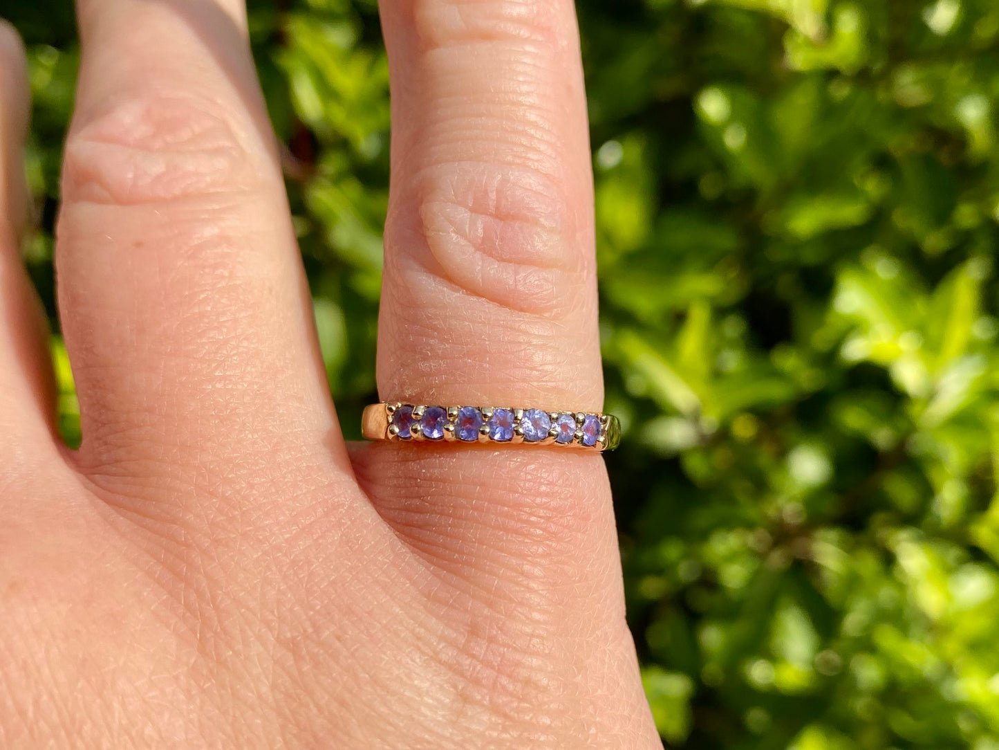 9ct Gold Tanzanite Stacking Ring