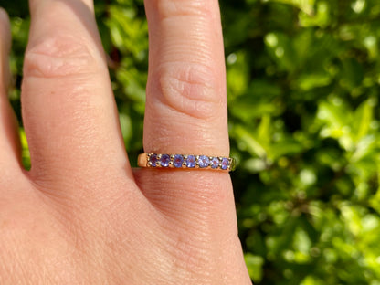 9ct Gold Tanzanite Stacking Ring