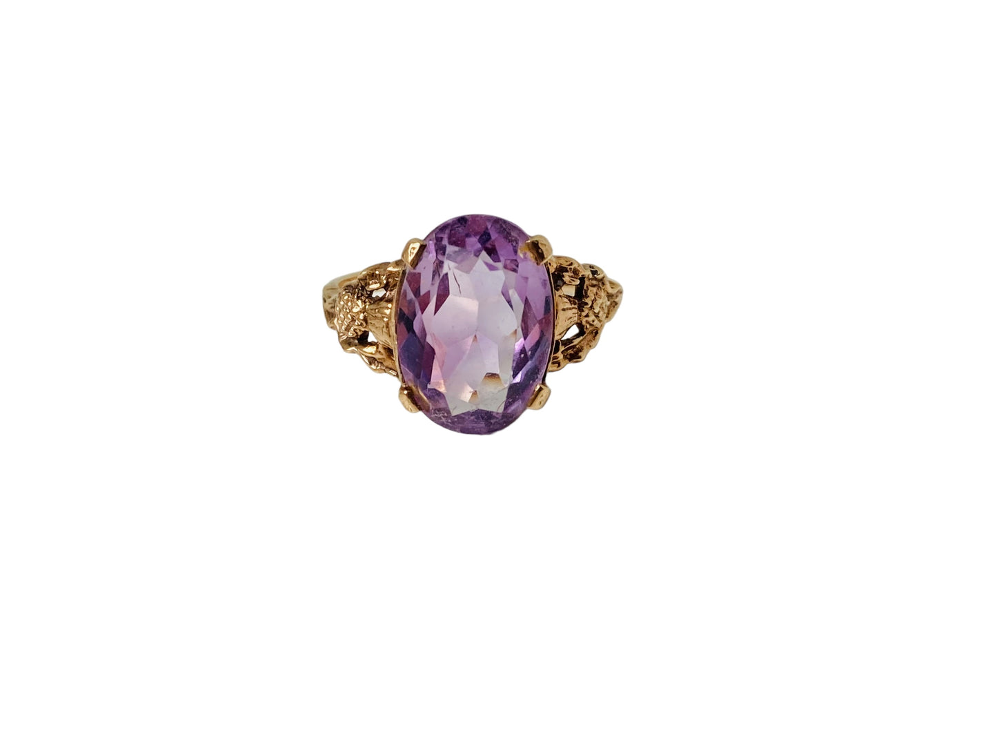 Vintage 9ct Gold Amethyst Ring