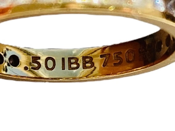 18ct Gold Full Diamond Band Ring