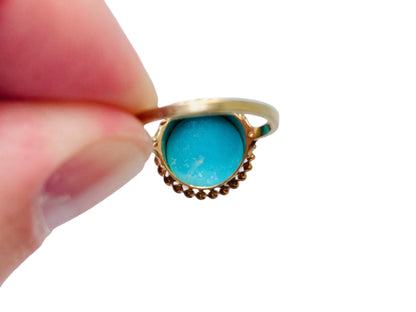 Vintage 9ct Gold Turquoise Ring