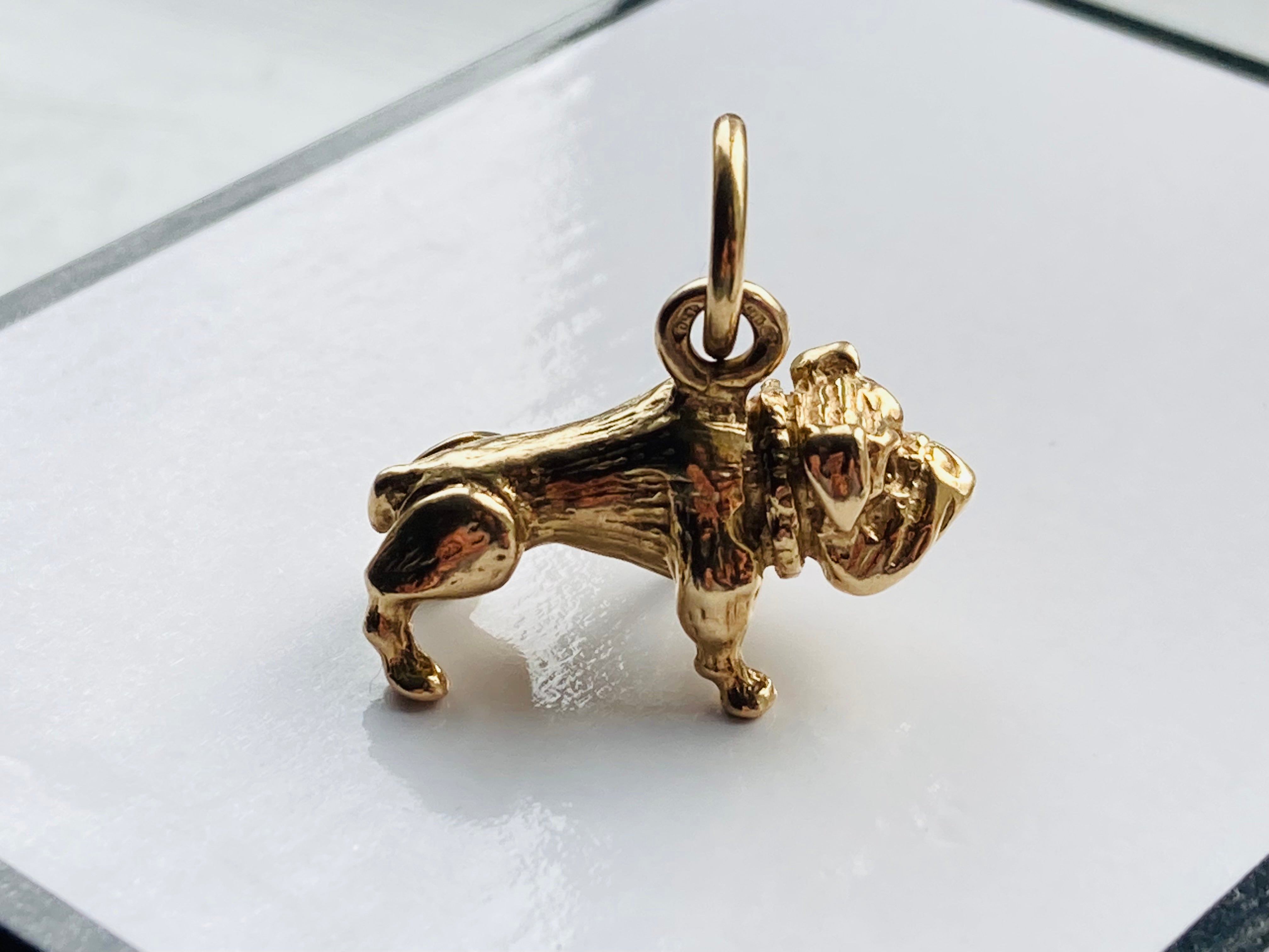 Bulldog pendant gold best sale