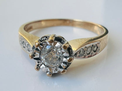 9ct Gold 0.25ct Diamond Ring